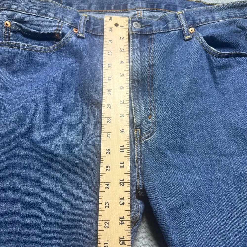 Levis 505 Jeans Mens 40x29 Regular Fit Straight Leg 100% Cotton Blue Denim